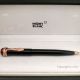 AAA Copy Mont Blanc Rouge Et Noir Ballpoint Pen All Black Precious Resin (2)_th.jpg